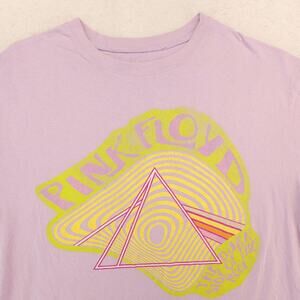 Pink Floyd Band Graphic Crew Neck T Shirt Adult Mens Size Large L Purple